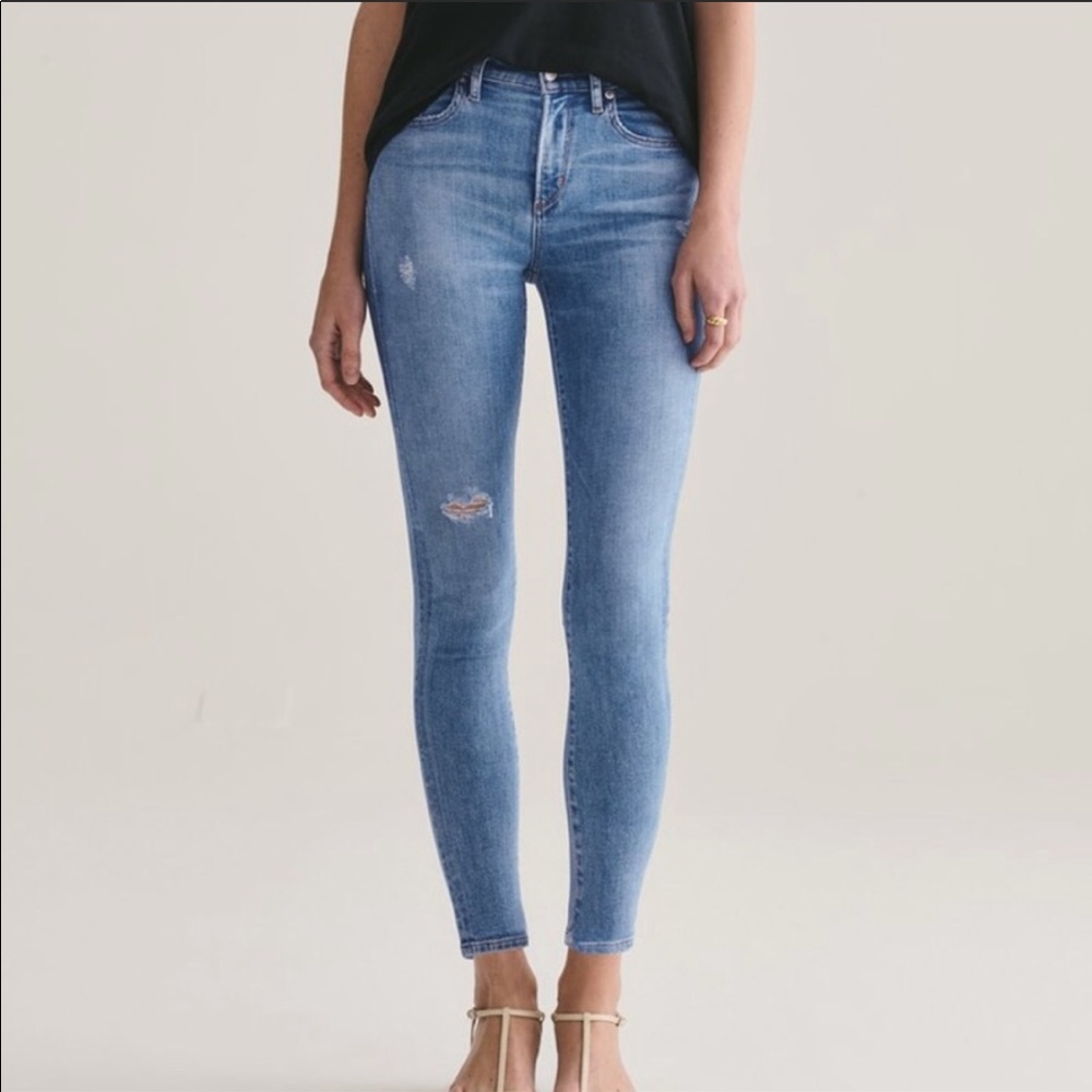 Agolde Sophie Mis Rise Ankle Jeans in Thriller